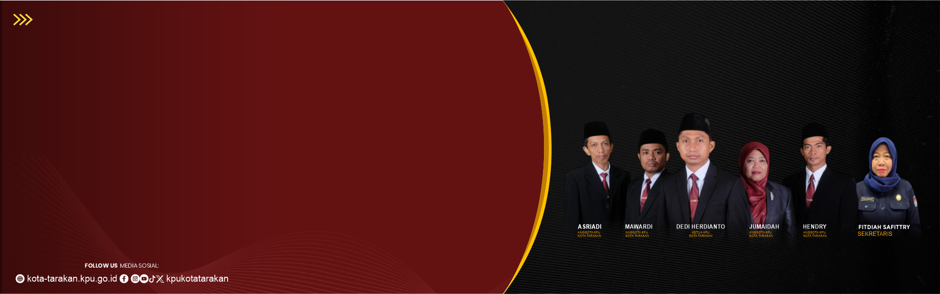 Ketua dan Anggota Komisi Pemilihan Umum Kota Tarakan Periode 2024-2029