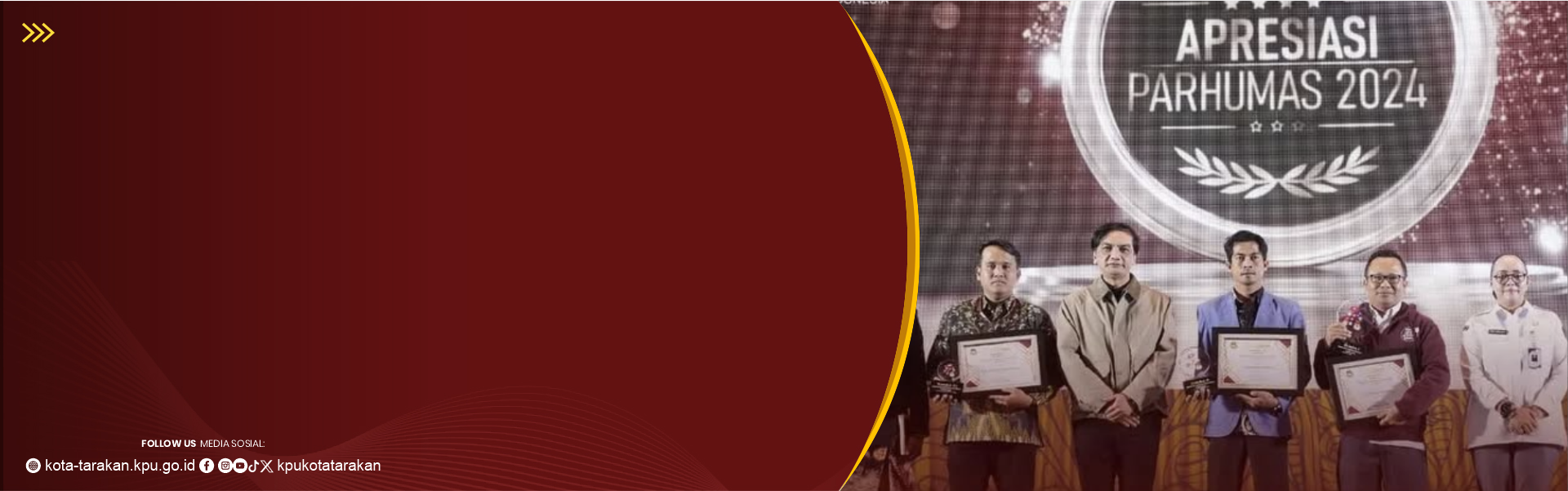 Penghargaan Oleh KPU RI kepada KPU Kota Tarakan